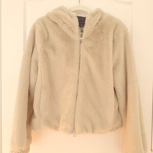 Sanctuary Cream Faux Fur Jacket